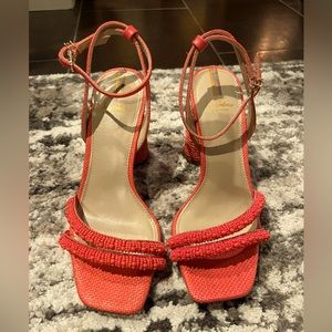 Beaded San Edelman summer sandals!